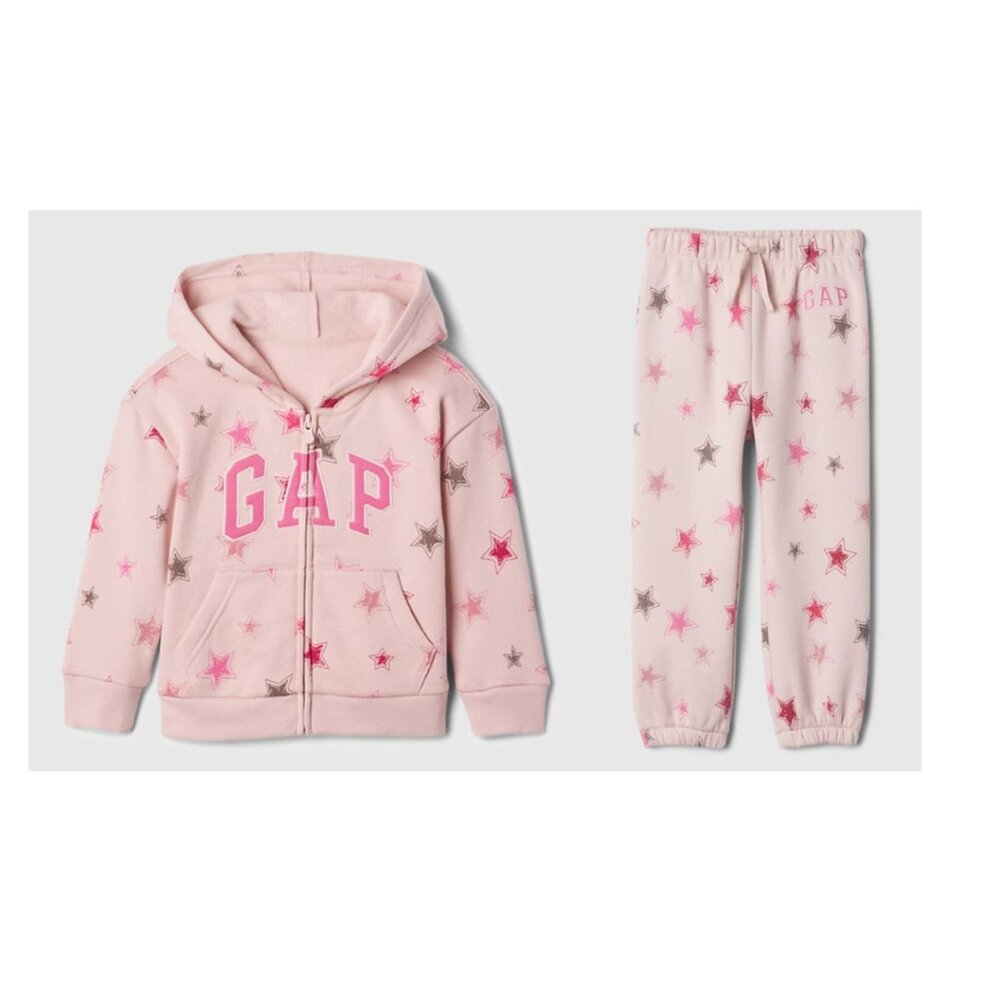 Baby Gap Logo Zip Hoodie and Matching Joggers Set NWT
